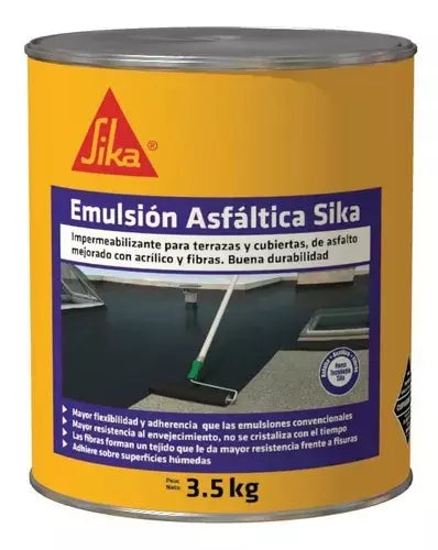 EMULSION ASFALTICA SIKA X 3,5 KG