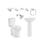 COMBO ALUVIA REDONDO CON PEDESTAL BLANCO