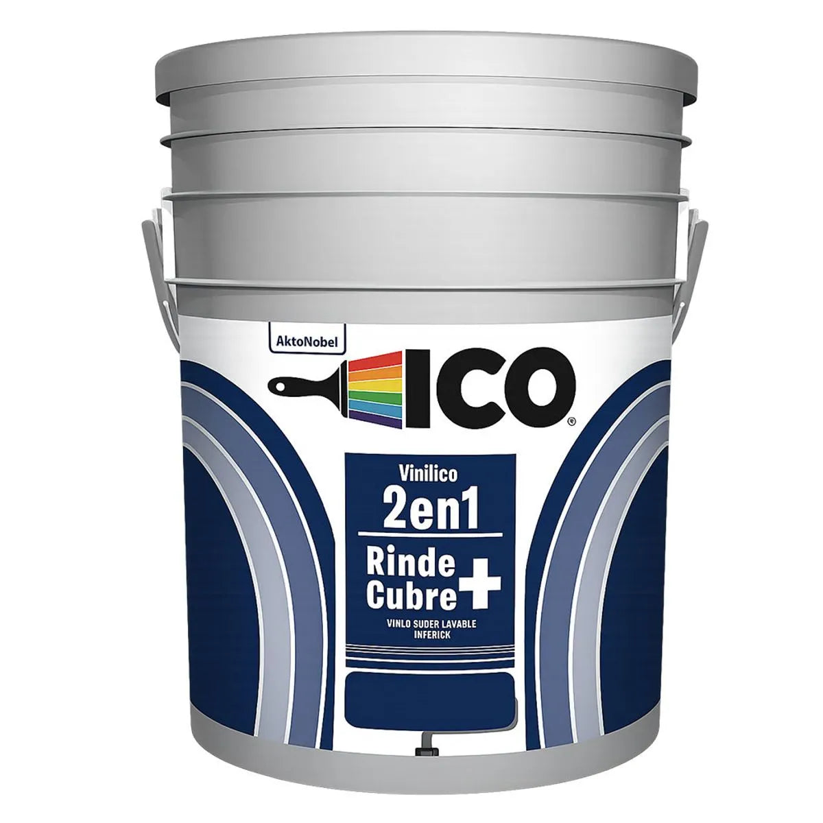 CUÑETE 5 GLS VINILICO BLANCO ICO