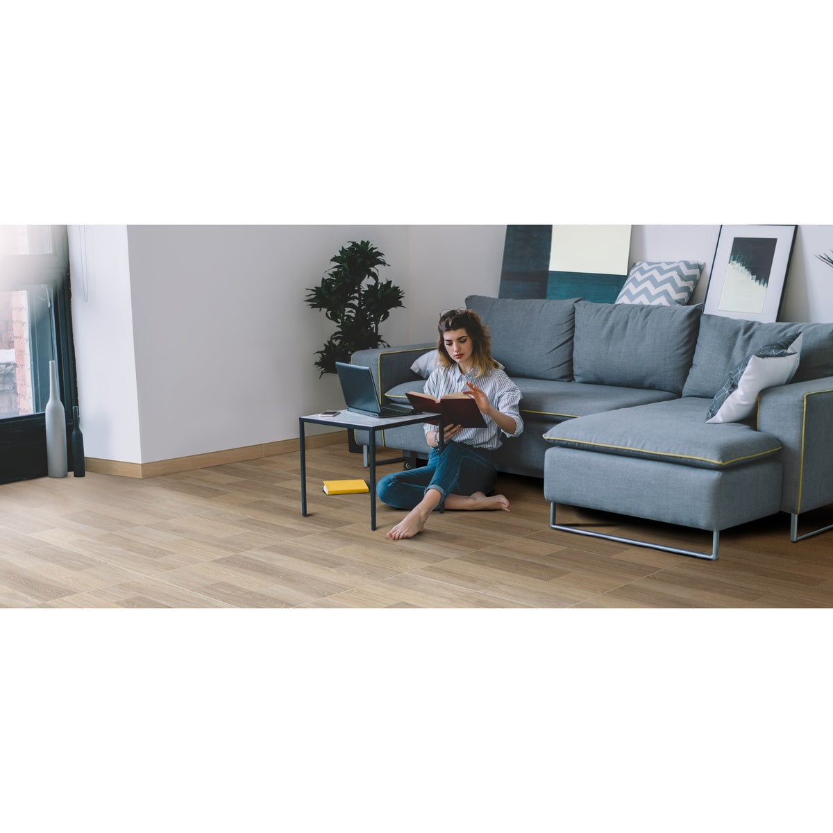 CAJA 1.82 MTS PISO EUCALIPTO CAFE CD 55.2X55.2