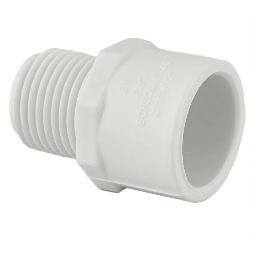 ADAPTADOR MACHO 1/2" PVC PRESION