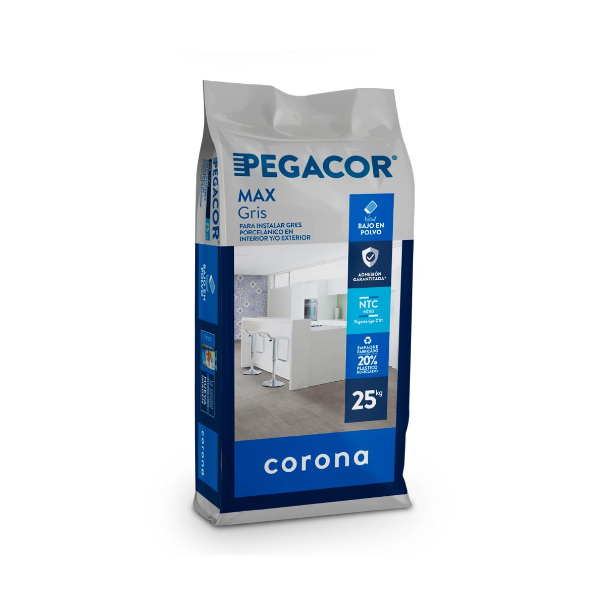 BULTO X 25 KG PEGACOR MAX GRIS CO