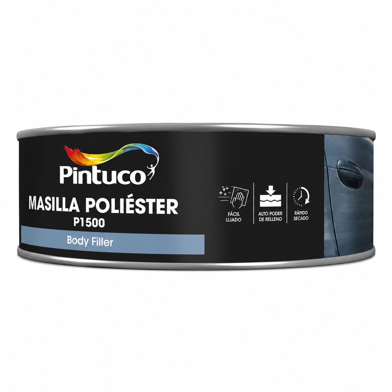 1/4 GL MASILLA POLIESTER + CATALIZADOR AUTOMOTRIZ P1500