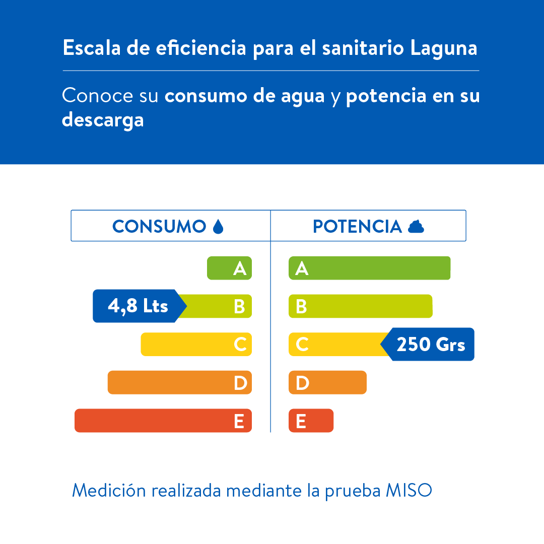 SANITARIO LAGUNA BLANCO 4.8 LTRS