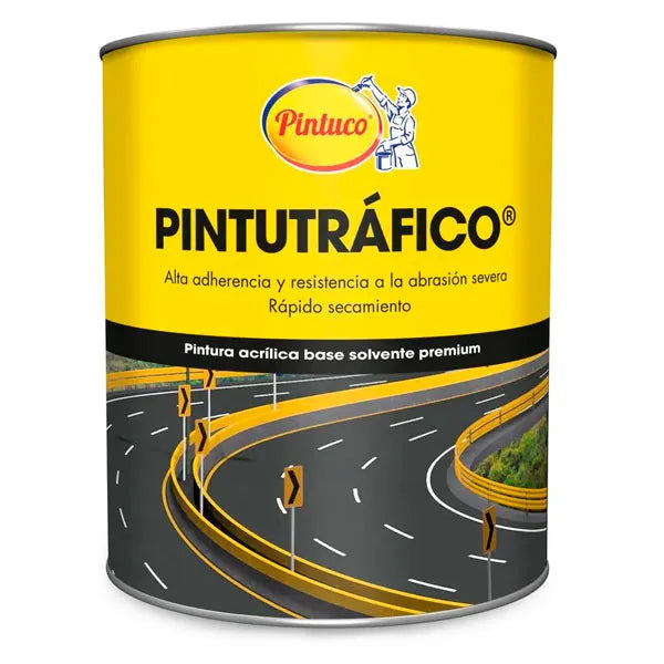 PINTUTRAFICO PINTURA ACRILICA ALTA RESISTENCIA 1 GALON AMARILLO