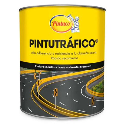 PINTUTRAFICO PINTURA ACRILICA ALTA RESISTENCIA 1 GALON AMARILLO