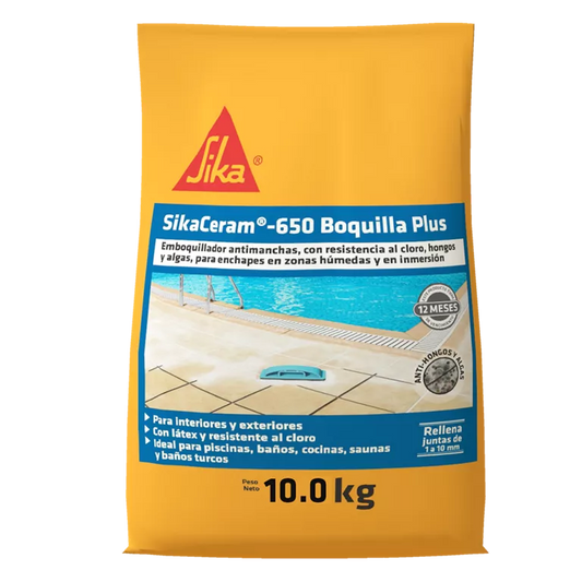 SIKACERAM 650 BOQUILLA PLUS BCO X 10 KG