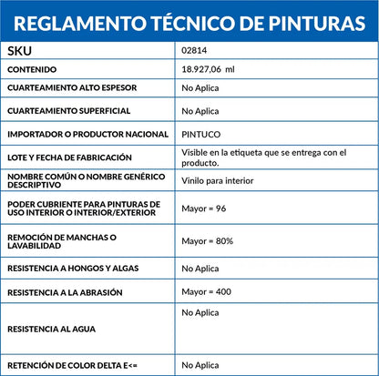 CUÑETE 5 GLS ACRILTEX BLANCO SEMIMATE 2761